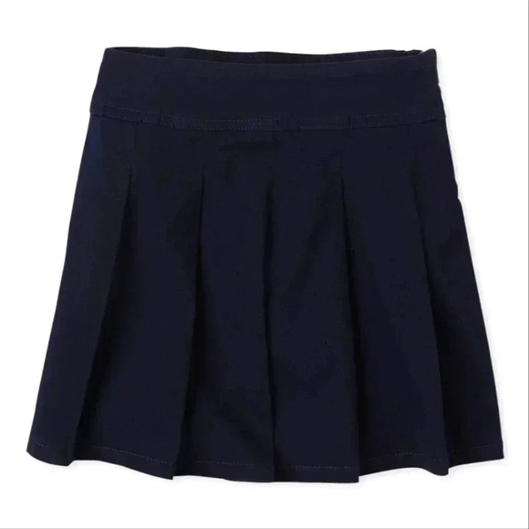 The Children's Place Girl's Uniform Pleated Skort Size 14  Plus Color Navy Blue - Picture 1 of 6